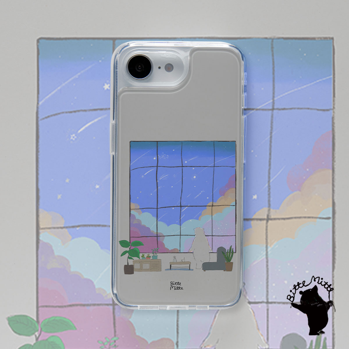 iPhoneケース 着せ替え【フルレイヤー】星