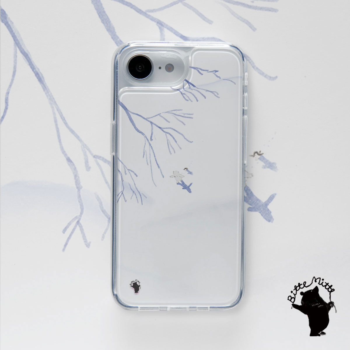 iPhoneケース 着せ替え【フルレイヤー】雪世界をかける