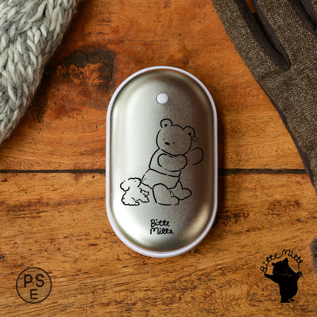 充電式カイロ テディベアとトイプードル