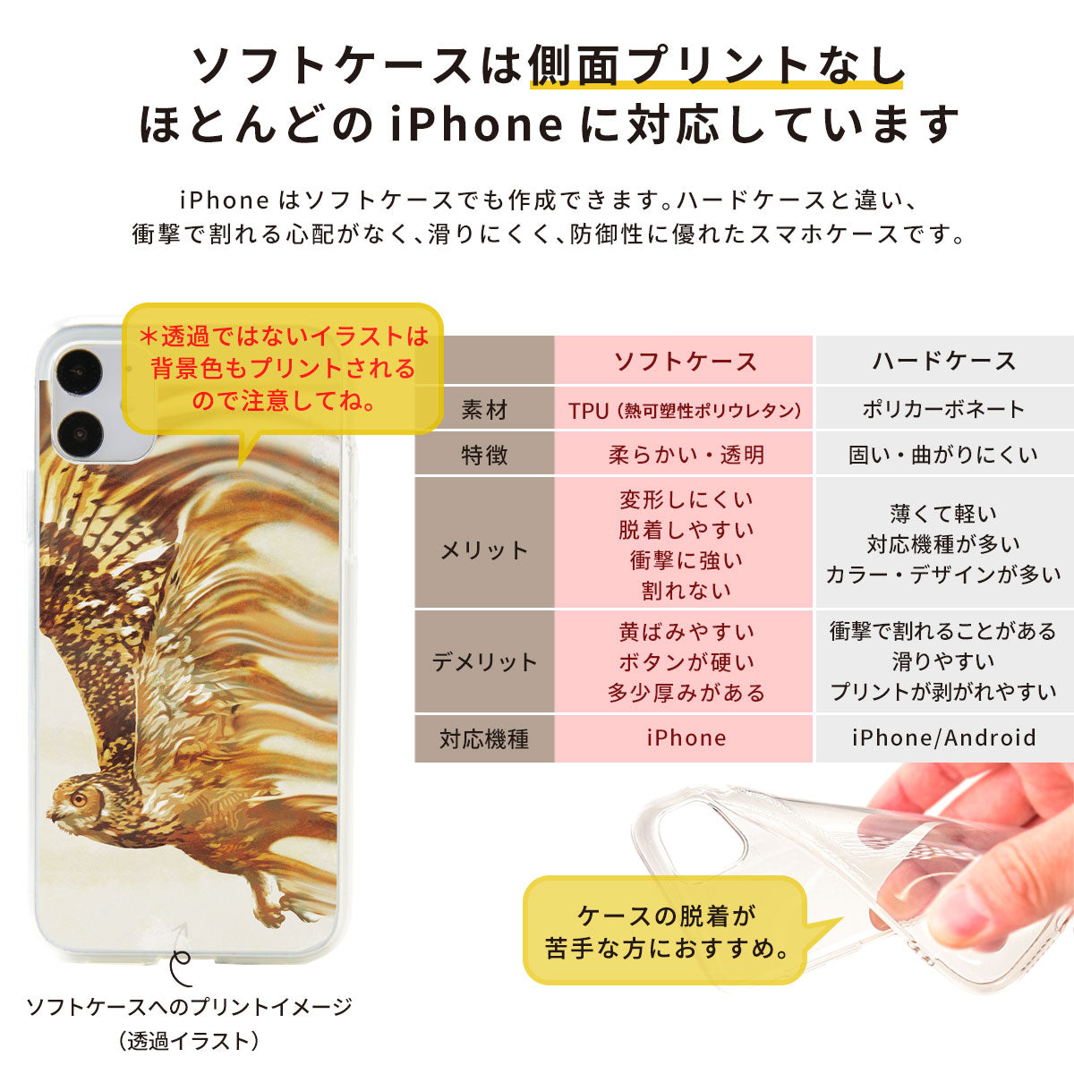 スマホ ハードケース/ソフトケース からかさのおばけ