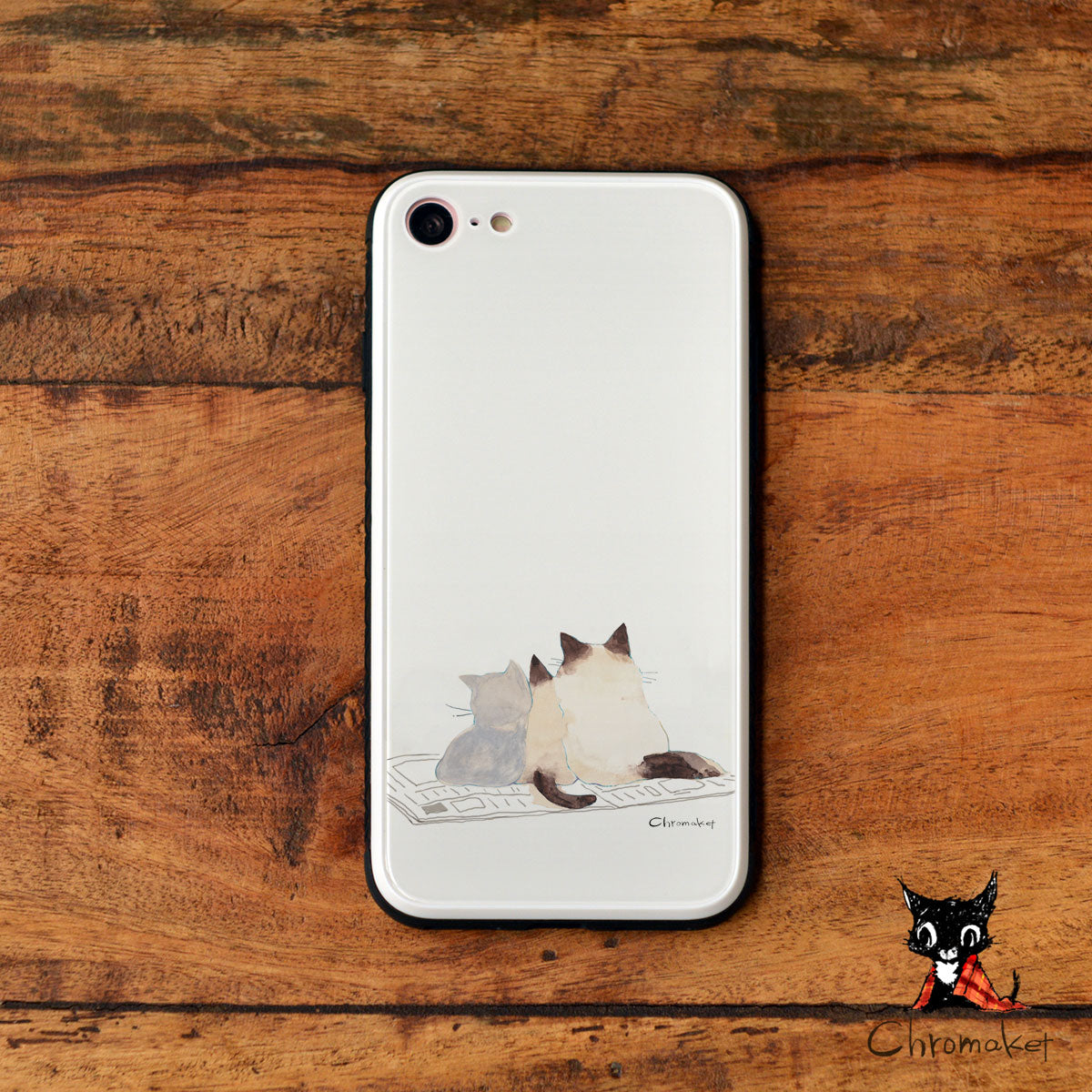 iPhoneケース 強化ガラスケース iphone13 ケース 背面ガラス iphone12 iphoneSE3 iphonese2 かわいい おしゃれ 猫 ねこ
