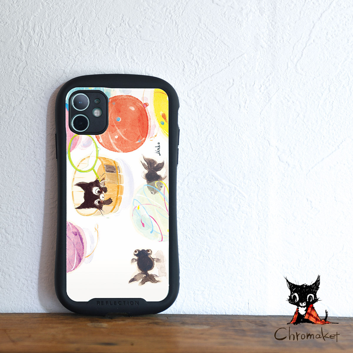 グリップケース iPhone13 iphone12 iphone11 iPhoneSE3 iphoneSE2 ケース おしゃれ かわいい 猫 金魚