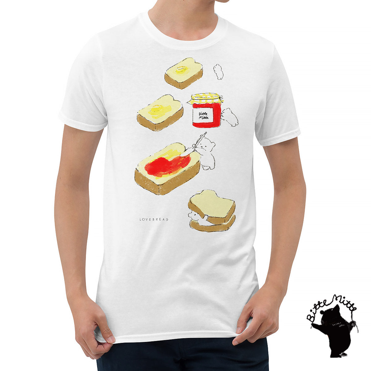 Tシャツ かわいい デザイン おしゃれ 大人可愛い 人気 通販 食パン【半袖/レディース/メンズ】