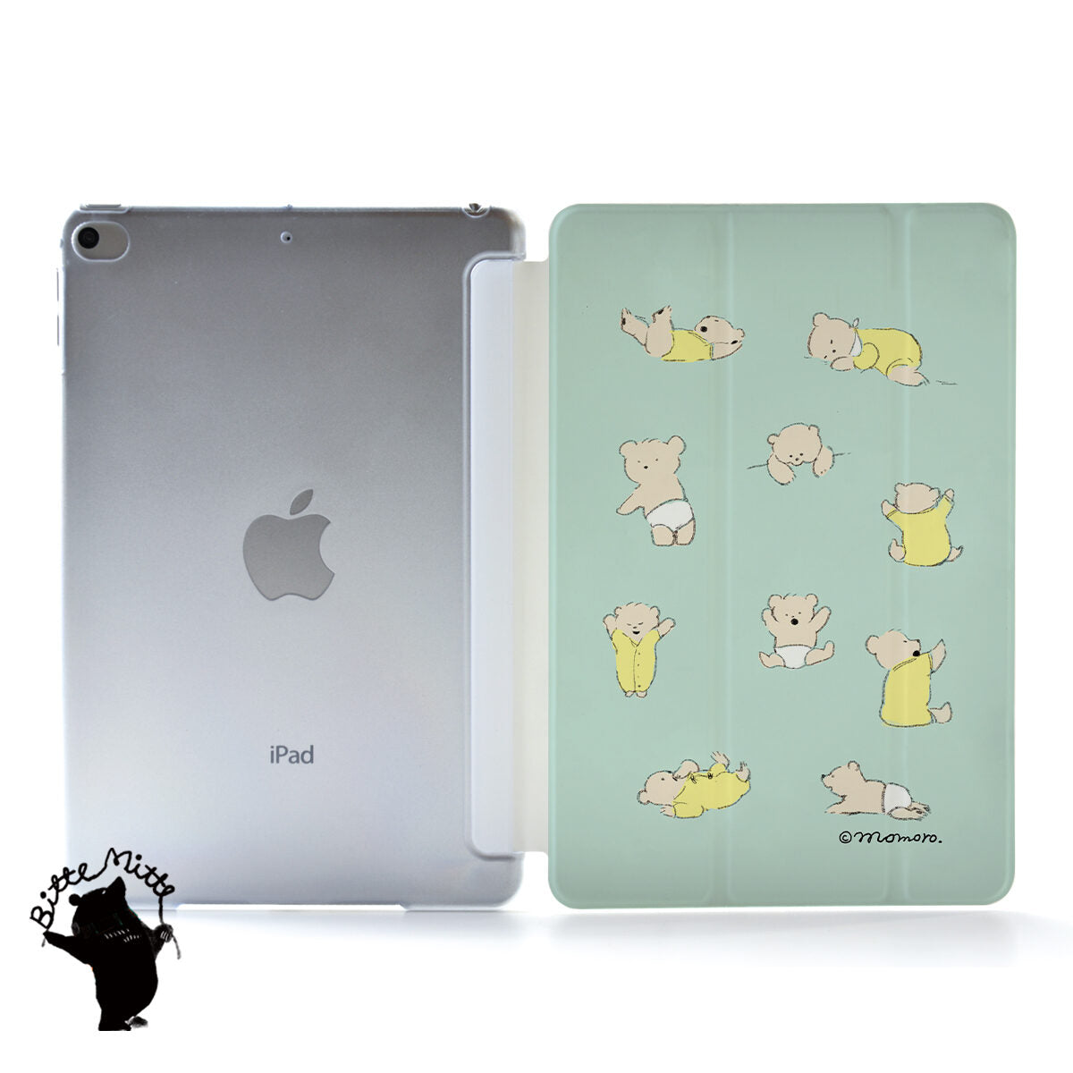 iPad ケース Air 4/3/2/1 10.9インチ iPadAir4 iPadケース おしゃれ かわいい クマ 赤ちゃん