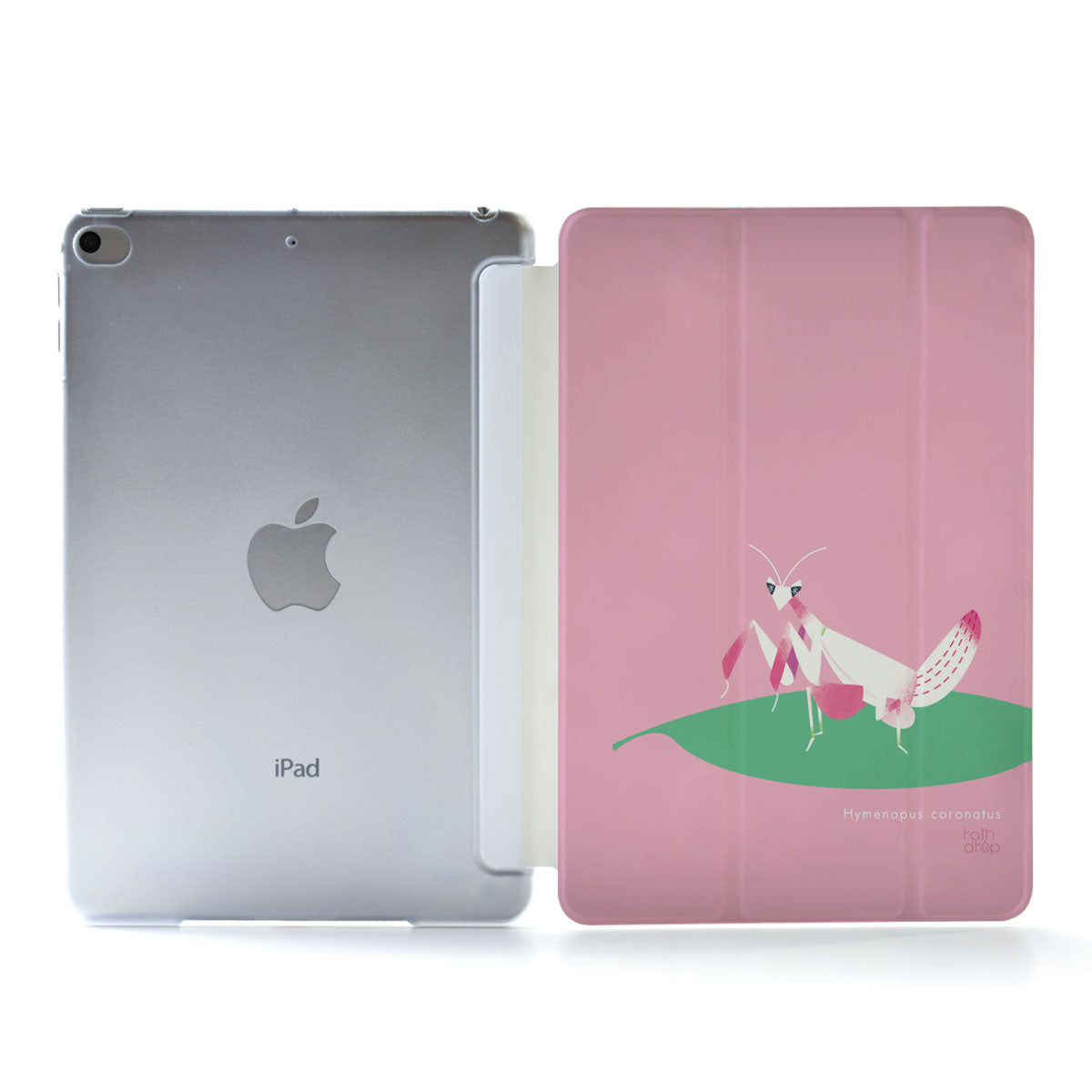 iPad ケース Air 4/3/2/1 10.9インチ iPadAir4 iPadケース おしゃれ かわいい 花 昆虫 ハナカマキリ