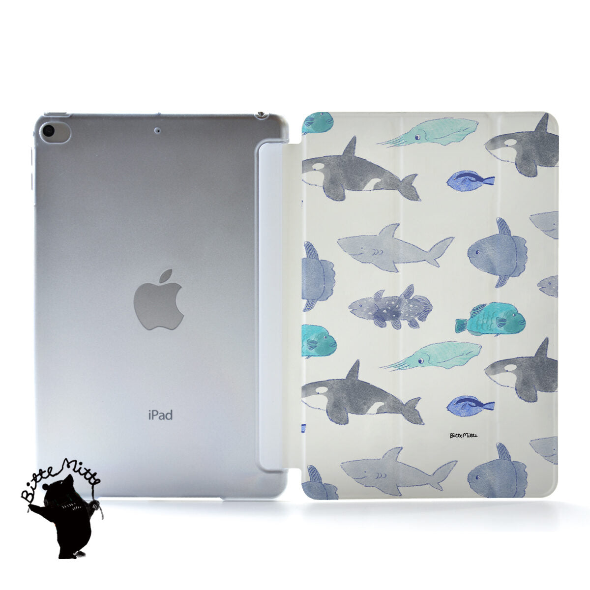 iPad ケース Air 4/3/2/1 10.9インチ iPadAir4 iPadケース おしゃれ かわいい 海 夏 魚