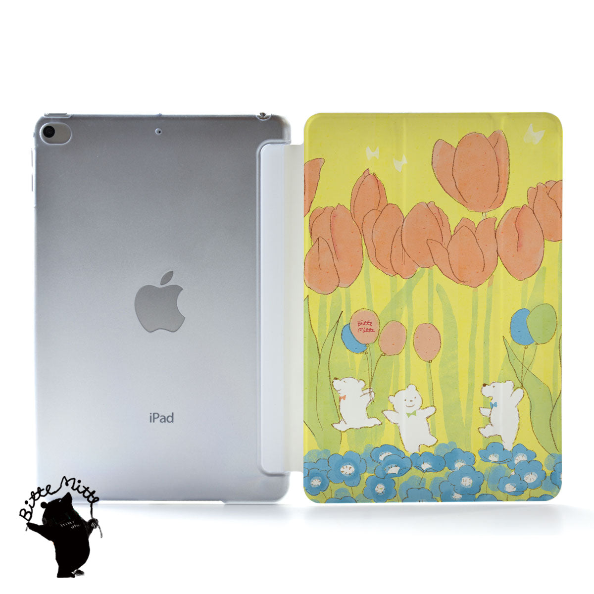 iPad ケース Air 5/4/3/2/1 10.9インチ iPadAir5 iPadケース おしゃれ かわいい 花 春 ネラフィモ チューリップ