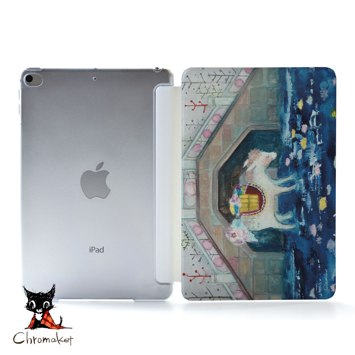 iPad ケース Air 4/3/2/1 10.9インチ iPadAir4 iPadケース おしゃれ かわいい 花 ロバ