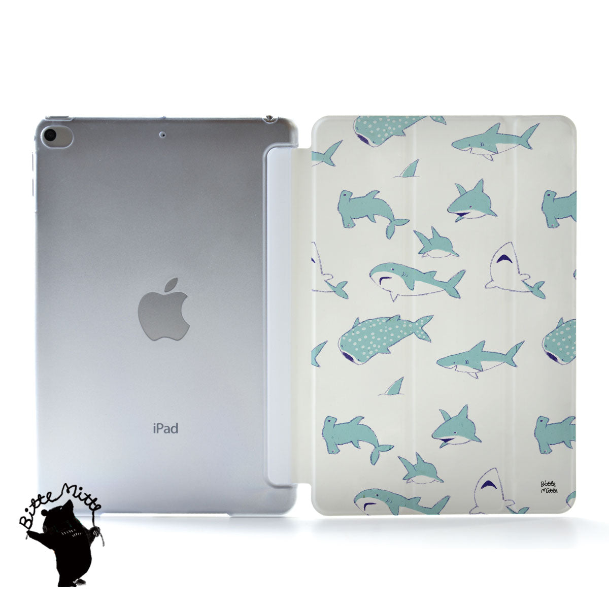 iPad ケース Air 5/4/3/2/1 10.9インチ iPadAir5 iPadケース おしゃれ かわいい サメ 名入れ –  スマホケースのCase garden