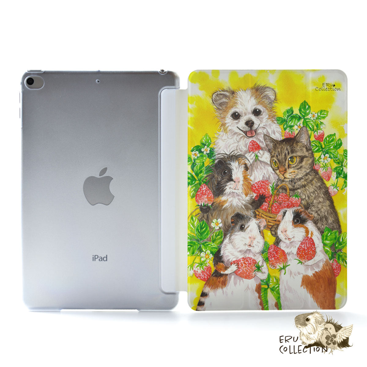 iPad ケース Air 4/3/2/1 10.9インチ iPadAir4 iPadケース おしゃれ かわいい モルモット 猫